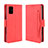 Leather Case Stands Flip Cover Holder BY3 for Samsung Galaxy A71 5G Red