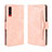 Leather Case Stands Flip Cover Holder BY3 for Samsung Galaxy A90 5G Pink