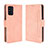 Leather Case Stands Flip Cover Holder BY3 for Samsung Galaxy F52 5G Pink