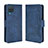 Leather Case Stands Flip Cover Holder BY3 for Samsung Galaxy M32 4G Blue
