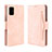 Leather Case Stands Flip Cover Holder BY3 for Samsung Galaxy M51 Pink