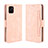 Leather Case Stands Flip Cover Holder BY3 for Samsung Galaxy M60s Pink