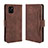 Leather Case Stands Flip Cover Holder BY3 for Samsung Galaxy Note 10 Lite Brown