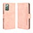 Leather Case Stands Flip Cover Holder BY3 for Samsung Galaxy Note 20 5G Pink