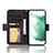 Leather Case Stands Flip Cover Holder BY3 for Samsung Galaxy S22 5G