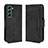 Leather Case Stands Flip Cover Holder BY3 for Samsung Galaxy S22 5G Black