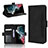 Leather Case Stands Flip Cover Holder BY3 for Samsung Galaxy S22 Ultra 5G