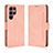 Leather Case Stands Flip Cover Holder BY3 for Samsung Galaxy S22 Ultra 5G