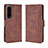 Leather Case Stands Flip Cover Holder BY3 for Sony Xperia 1 IV