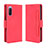 Leather Case Stands Flip Cover Holder BY3 for Sony Xperia 10 III Red