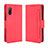 Leather Case Stands Flip Cover Holder BY3 for Sony Xperia Ace II SO-41B Red