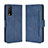 Leather Case Stands Flip Cover Holder BY3 for Vivo Y11s Blue
