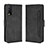 Leather Case Stands Flip Cover Holder BY3 for Vivo Y12s Black