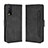 Leather Case Stands Flip Cover Holder BY3 for Vivo Y20 Black