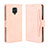 Leather Case Stands Flip Cover Holder BY3 for Xiaomi Poco M2 Pro Pink