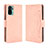 Leather Case Stands Flip Cover Holder BY3 for Xiaomi Poco M5S Pink
