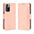 Leather Case Stands Flip Cover Holder BY3 for Xiaomi Poco X4 NFC Pink