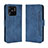 Leather Case Stands Flip Cover Holder BY3 for Xiaomi Redmi 10 Power Blue