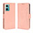 Leather Case Stands Flip Cover Holder BY3 for Xiaomi Redmi 10 Prime Plus 5G Pink