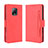 Leather Case Stands Flip Cover Holder BY3 for Xiaomi Redmi 10X Pro 5G Red