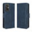 Leather Case Stands Flip Cover Holder BY3 for Xiaomi Redmi 11 Prime 4G Blue