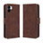 Leather Case Stands Flip Cover Holder BY3 for Xiaomi Redmi A1 Brown