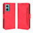 Leather Case Stands Flip Cover Holder BY3 for Xiaomi Redmi Note 11E 5G Red