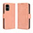 Leather Case Stands Flip Cover Holder BY3 for Xiaomi Redmi Note 11R 5G Pink