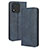 Leather Case Stands Flip Cover Holder BY4 for Huawei Honor X5 Blue