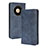 Leather Case Stands Flip Cover Holder BY4 for Huawei Mate 40 Pro Blue