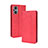 Leather Case Stands Flip Cover Holder BY4 for OnePlus Nord N20 5G Red
