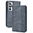 Leather Case Stands Flip Cover Holder BY4 for Oppo Find N 5G Blue