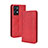 Leather Case Stands Flip Cover Holder BY4 for Oppo Reno7 Pro 5G Red