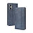Leather Case Stands Flip Cover Holder BY4 for Oppo Reno8 Lite 5G Blue