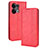 Leather Case Stands Flip Cover Holder BY4 for Oppo Reno8 Pro 5G Red
