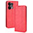 Leather Case Stands Flip Cover Holder BY4 for Oppo Reno8 Pro+ Plus 5G Red