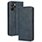 Leather Case Stands Flip Cover Holder BY4 for Realme 10T 5G Blue