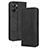 Leather Case Stands Flip Cover Holder BY4 for Realme 9i 5G Black