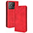 Leather Case Stands Flip Cover Holder BY4 for Realme Narzo 50A Red