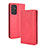 Leather Case Stands Flip Cover Holder BY4 for Samsung Galaxy A05s Red