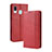 Leather Case Stands Flip Cover Holder BY4 for Samsung Galaxy A30 Red