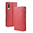 Leather Case Stands Flip Cover Holder BY4 for Samsung Galaxy A30S Red