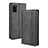 Leather Case Stands Flip Cover Holder BY4 for Samsung Galaxy A41 Black