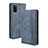 Leather Case Stands Flip Cover Holder BY4 for Samsung Galaxy A41 Blue