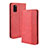 Leather Case Stands Flip Cover Holder BY4 for Samsung Galaxy A41 Red