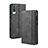 Leather Case Stands Flip Cover Holder BY4 for Samsung Galaxy A50 Black