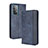 Leather Case Stands Flip Cover Holder BY4 for Samsung Galaxy A52 5G Blue