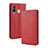 Leather Case Stands Flip Cover Holder BY4 for Samsung Galaxy A60 Red