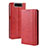 Leather Case Stands Flip Cover Holder BY4 for Samsung Galaxy A80 Red