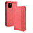 Leather Case Stands Flip Cover Holder BY4 for Samsung Galaxy A81 Red